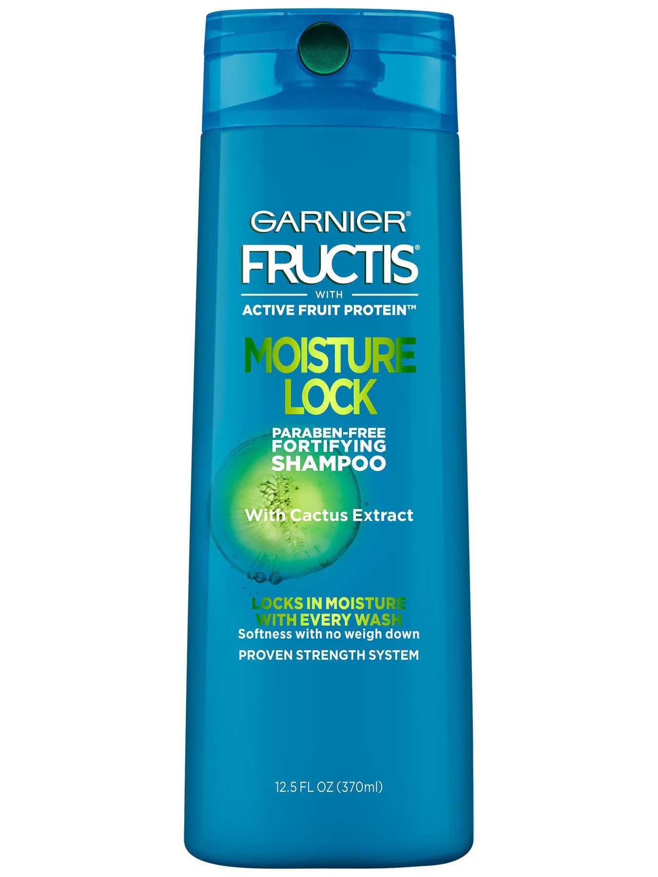 Garnier Fructis Moisture Lock Shampoo Front Of Bottle